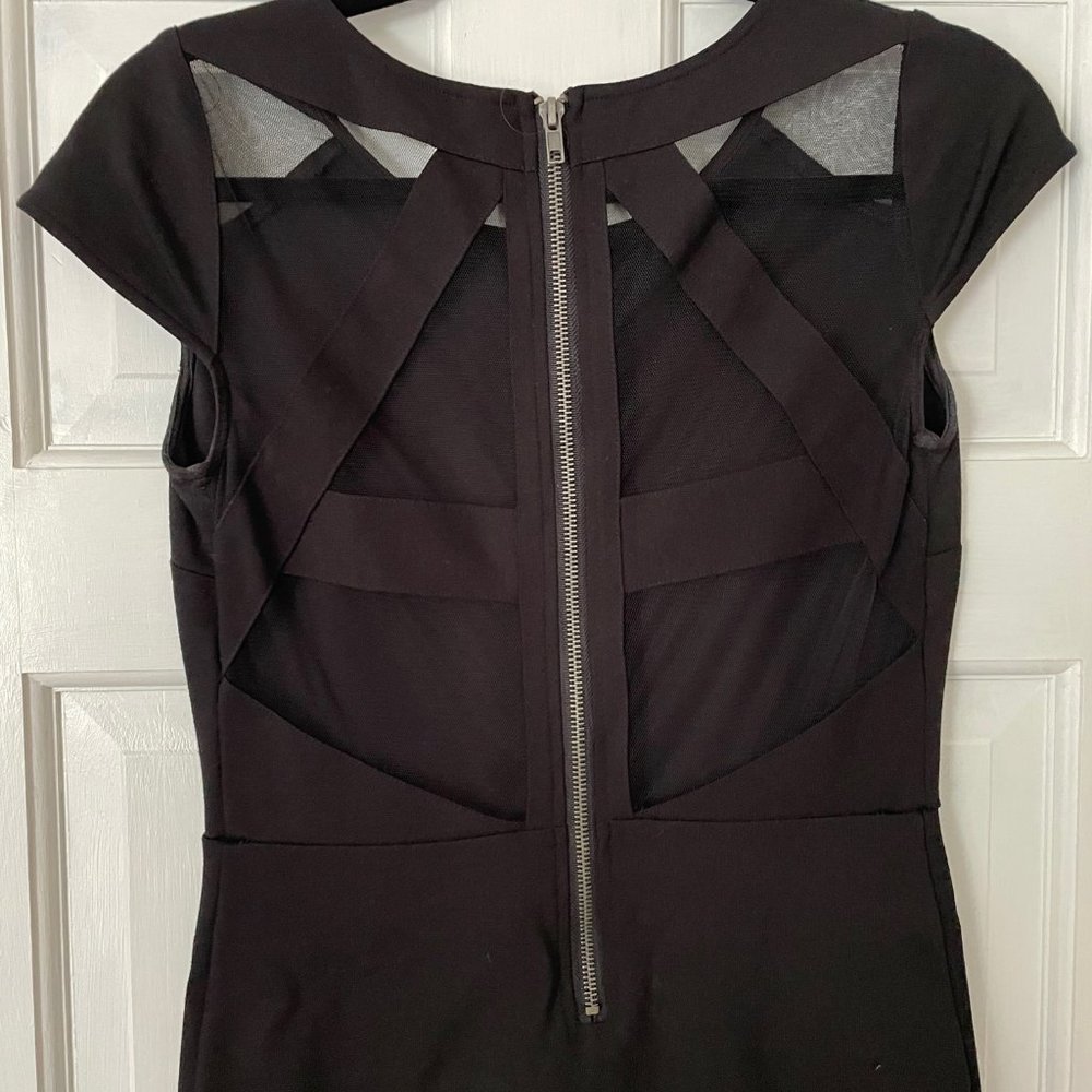 Black mesh cutout dress - size small